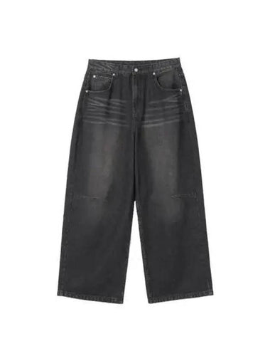 Milo Archive Loose Straight Denim Pants Washed Black - MILLO ARCHIVE - BALAAN 1