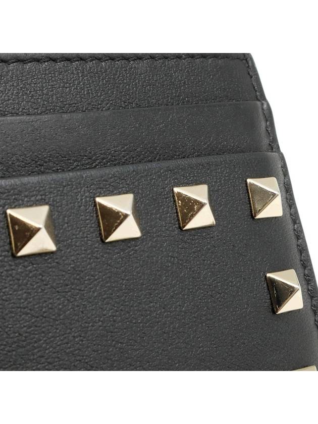 Black Calfskin Rockstud Card Wallet UW2P0486BOL - VALENTINO - BALAAN 8