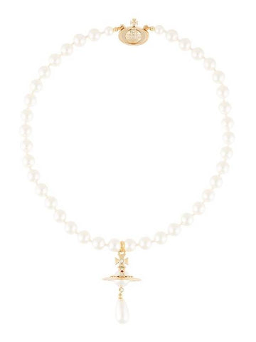 One Raw Pearl Necklace White - VIVIENNE WESTWOOD - BALAAN 1