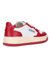 Women's Medalist Bi-Color Low-Top Sneakers Red - AUTRY - BALAAN 5