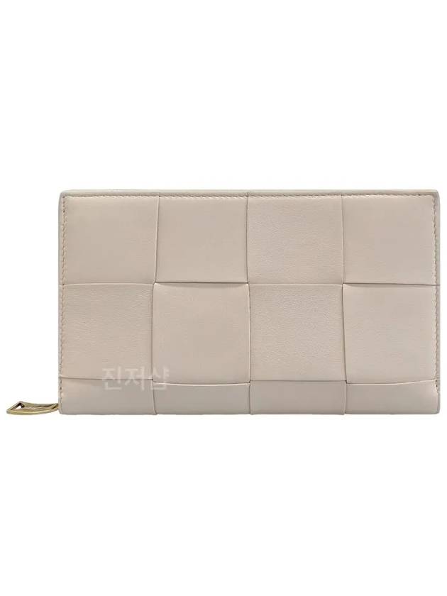 Intrecciato Zipper Around Long Wallet Melon Washed - BOTTEGA VENETA - BALAAN 2