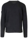 Lambswool Crewneck Knit Top Black - STONE ISLAND - BALAAN 4