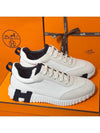 Bouncing Low Top Sneakers Blanc Noir - HERMES - BALAAN 3