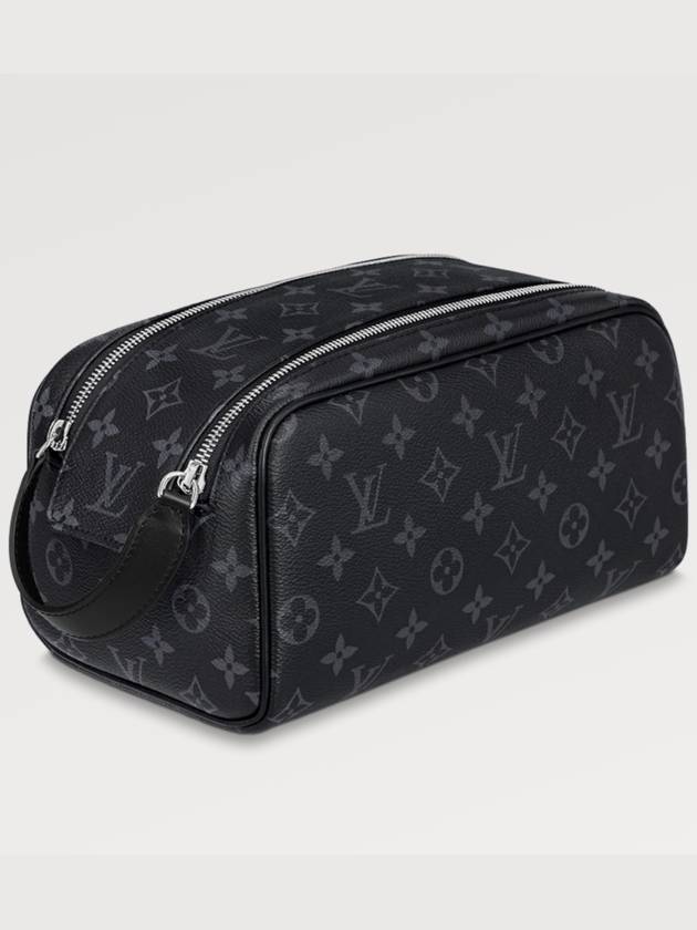 Dopp Kit Monogram Eclipse Pouch Bag Black - LOUIS VUITTON - BALAAN 2