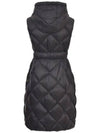 Women's Tregil Belt Padded Vest Black - MAX MARA - BALAAN 4