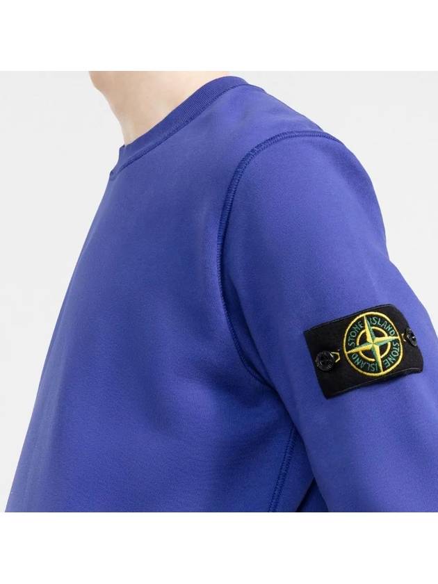 Wappen Patch Crew Neck Sweatshirt Royal Blue - STONE ISLAND - BALAAN 5