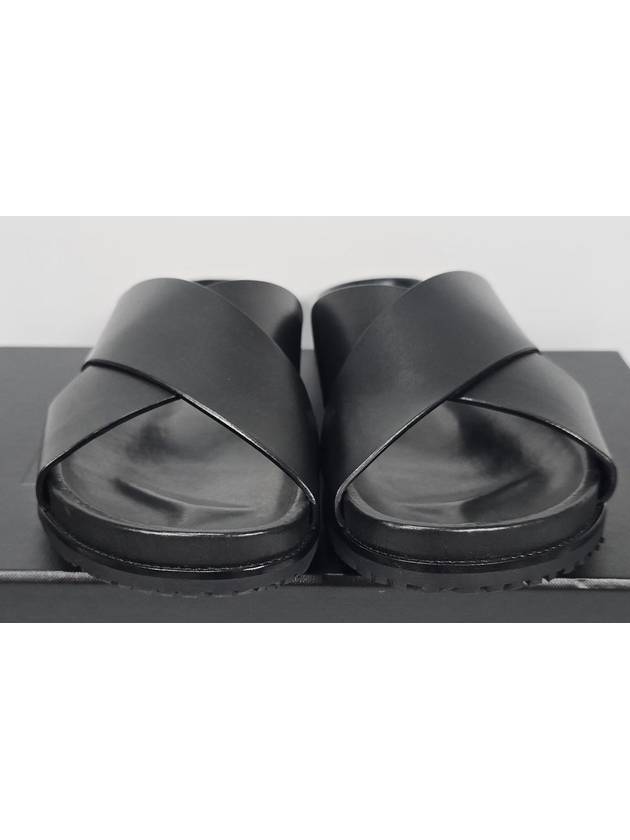 Saint Laurent Leather Slippers 260 - SAINT LAURENT - BALAAN 2