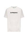 Logo Print Short Sleeve T-shirt White - BURBERRY - BALAAN 2