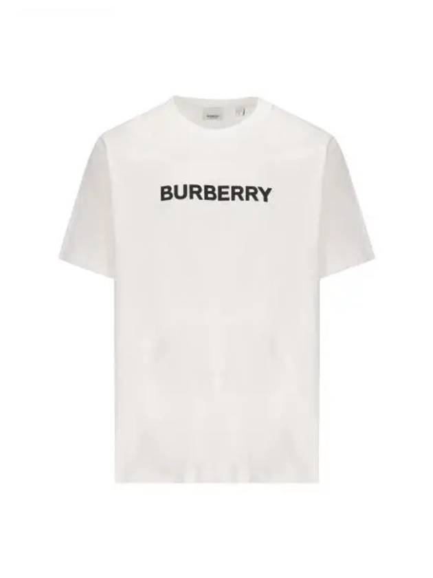 Logo Print Short Sleeve T-shirt White - BURBERRY - BALAAN 2