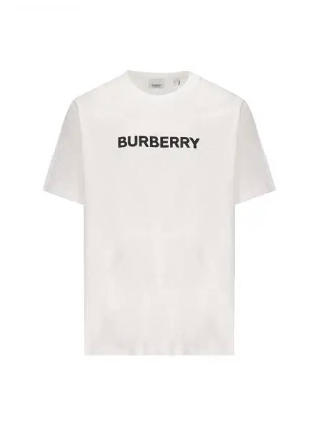 Logo Print Short Sleeve T-Shirt White - BURBERRY - BALAAN 2