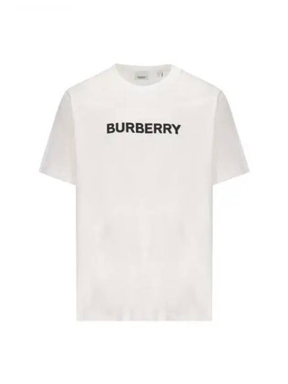 Logo Print Short Sleeve T-Shirt White - BURBERRY - BALAAN 2