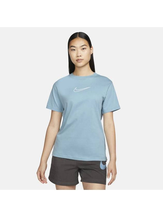 short sleeve sportswear short sleeve t-shirt one blue - NIKE - BALAAN.