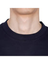 Diagonal Raised Fleece Sweatshirt Navy - CP COMPANY - BALAAN 7