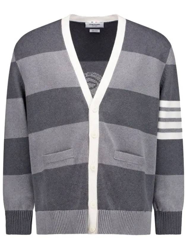 Pattern Intarsia Striped Cardigan MKC543AY3016 - THOM BROWNE - BALAAN 2