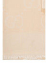 GG Lame Jacquard Muffler Beige - GUCCI - BALAAN 3