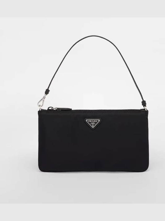 Re-Nylon Trim Mini Shoulder Bag Black - PRADA - BALAAN 2