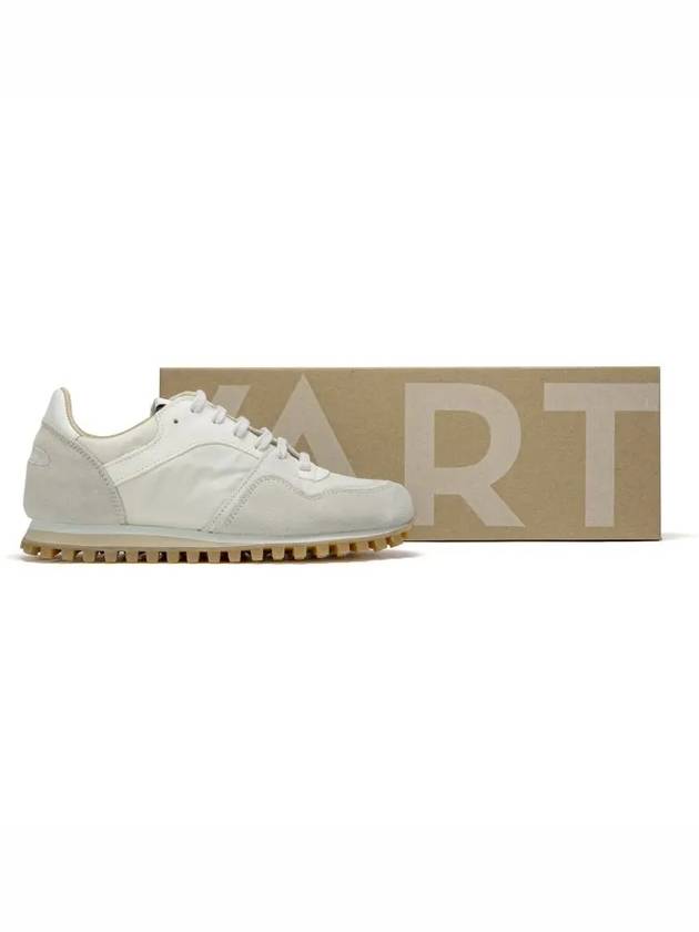 Men's Trail Leather Low Top Sneakers White - SPALWART - BALAAN 4