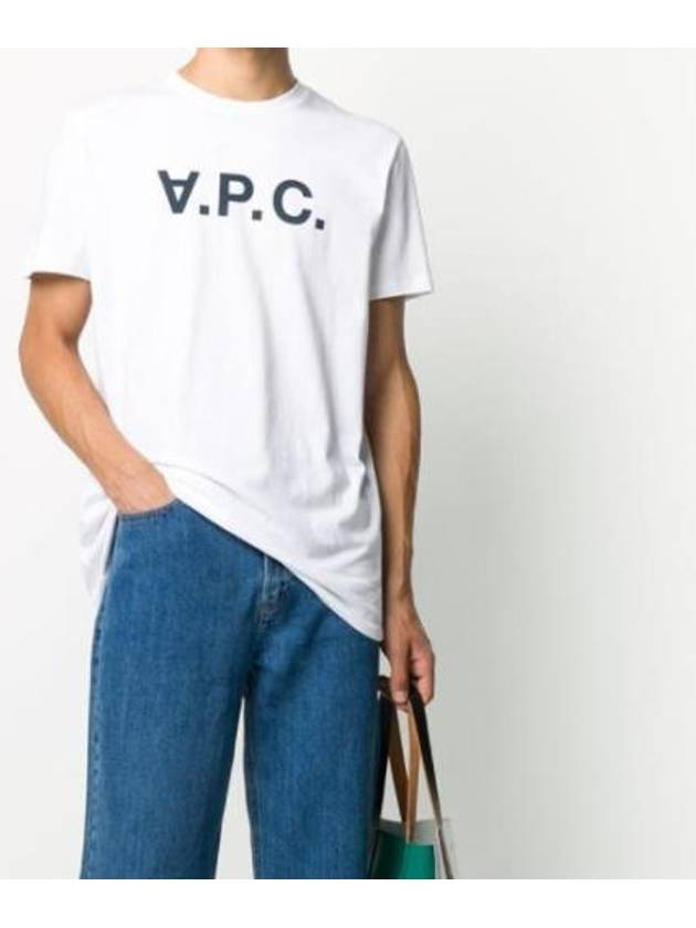 Men's VPC Logo Short Sleeve T-Shirt White - A.P.C. - BALAAN 3