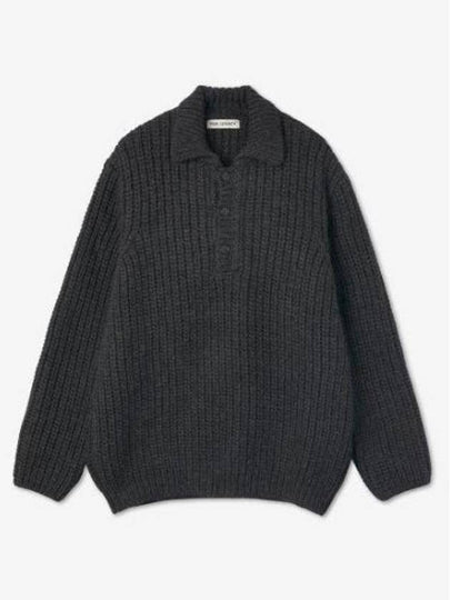 Big Pique Chunky Wool Knit Top Wolf Grey - OUR LEGACY - BALAAN 2