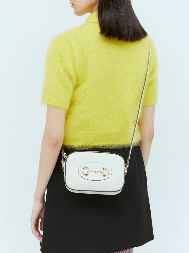 Horsebit 1955 Small Shoulder Bag White - GUCCI - BALAAN 4