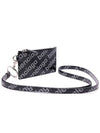 All Over Logo Neck Strap Card Wallet Black - BALENCIAGA - BALAAN 4