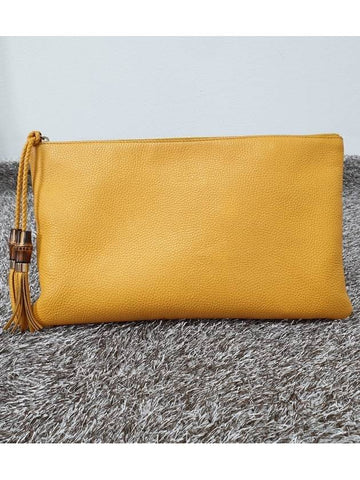 Bamboo tassel clutch bag - GUCCI - BALAAN 1