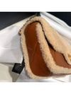 Classic Flap Bag Shearling Lambskin Gold Beige Brown - CHANEL - BALAAN 8