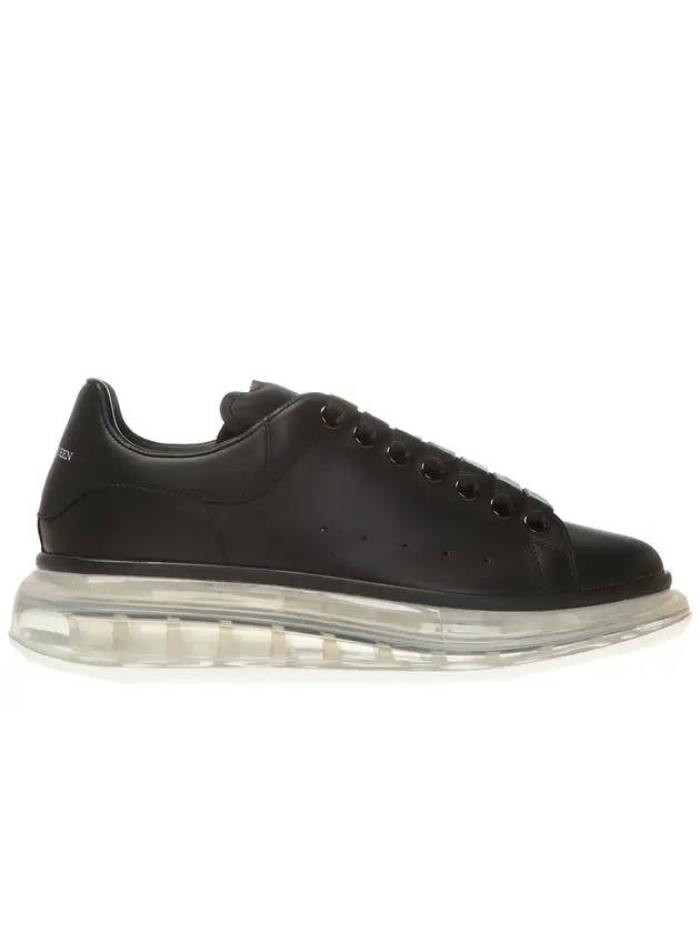 Oversized Clear Sole Low Top Sneakers Black - ALEXANDER MCQUEEN - BALAAN 1