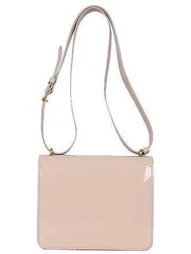 40785691 Small pink patent leather D ring shoulder crossbag - BURBERRY - BALAAN 3