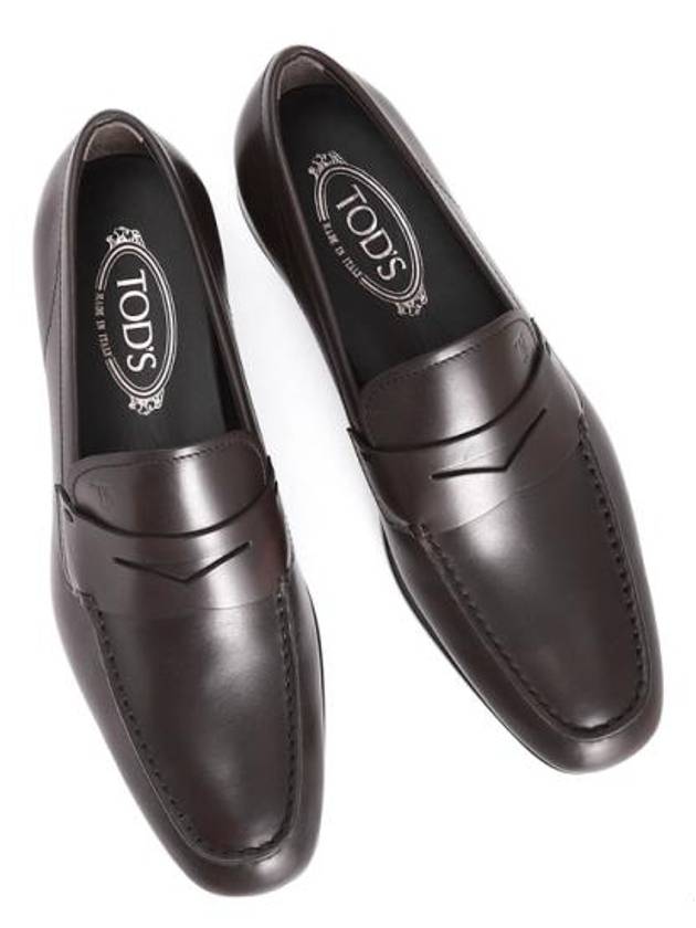 Men's Penny Leather Loafers Brown - TOD'S - BALAAN 3