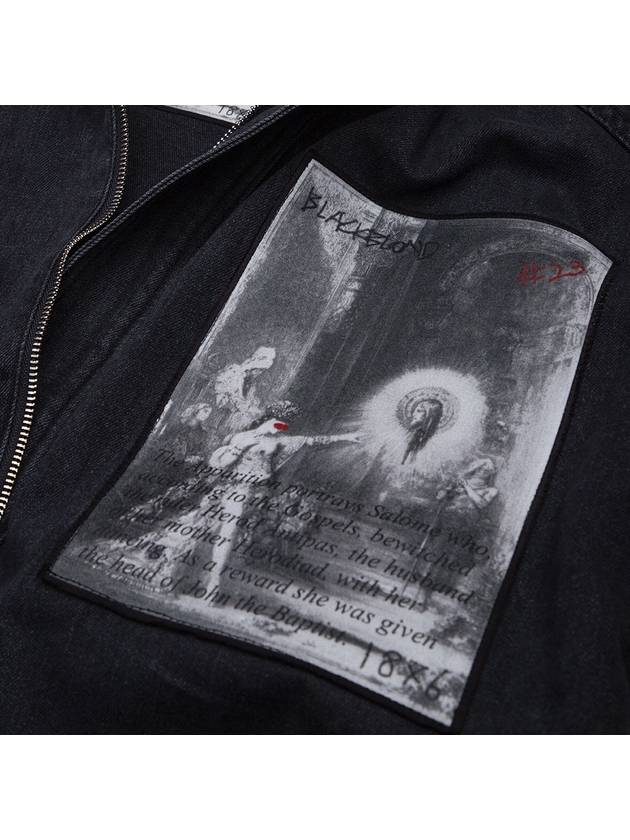 BBD The Apparition Zip Up Denim Jacket Black - BLACKBLOND - BALAAN 3