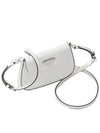 Cleo Brushed Leather Mini Shoulder Bag White - PRADA - BALAAN 4