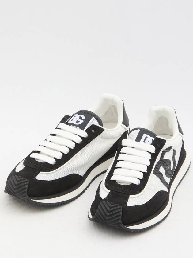 DG Logo Cushion Low Top Sneakers White Black - DOLCE&GABBANA - BALAAN 6