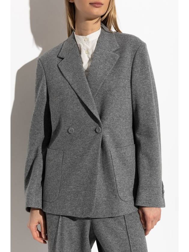 Officine Generale Double-breasted Blazer, Women's, Grey - OFFICINE GENERALE - BALAAN 3