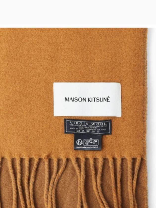 Bold Fox Head Patch Muffler Brown - MAISON KITSUNE - BALAAN 4