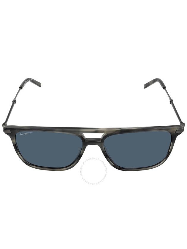 Salvatore Ferragamo Blue Browline Men s Sunglasses SF966S 003 57 - SALVATORE FERRAGAMO - BALAAN 2