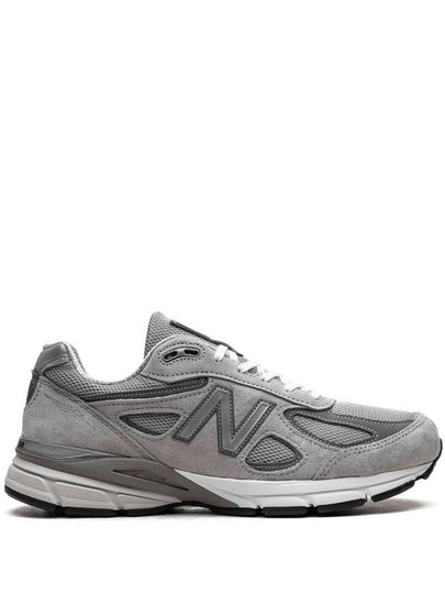 990v4 Core Low Top Sneakers Silver Grey - NEW BALANCE - BALAAN 2