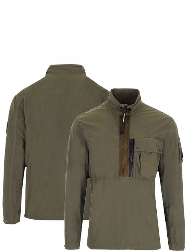 Men's Flat Nylon Lens Over Anorak Khaki - CP COMPANY - BALAAN 2