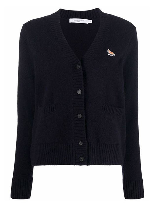 Baby Fox Patch Boxy Cardigan Navy - MAISON KITSUNE - BALAAN 2