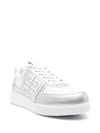 G4 Embroidery Logo Low Top Sneakers Silver - GIVENCHY - BALAAN 3