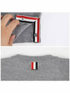 4-Bar Milano Stitch Crew Neck Knit Top Light Grey - THOM BROWNE - BALAAN 5