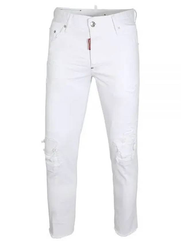 Men's Stretch Skater Jeans White - DSQUARED2 - BALAAN 2