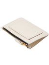 Saffiano Zipper Card Wallet White - MARNI - BALAAN 5