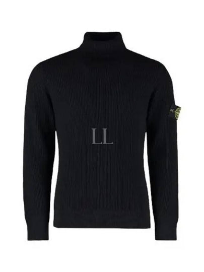 Wappen Patch Wool Turtleneck Black - STONE ISLAND - BALAAN 2