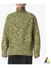 Speckle Knit Wool Turtleneck Green - JIL SANDER - BALAAN 2