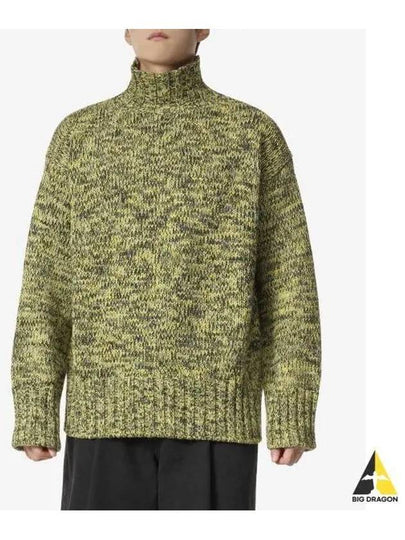 Speckle Knit Wool Turtleneck Green - JIL SANDER - BALAAN 2