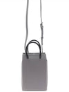 Logo Print Phone Holder Small Cross Bag Grey - BALENCIAGA - BALAAN 5