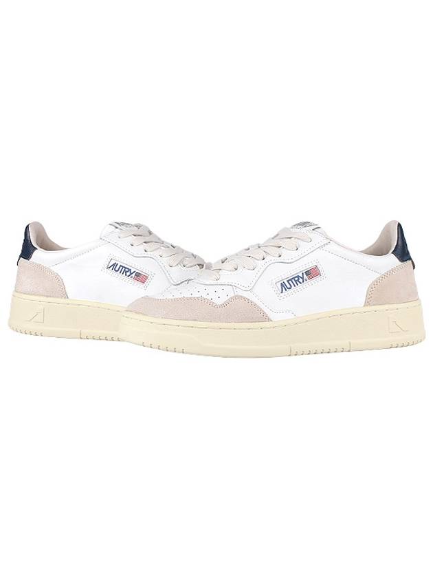 Medalist Navy Tab Low Top Sneakers White Blue - AUTRY - BALAAN 2