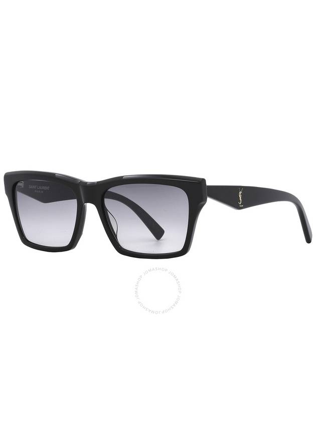 Saint Laurent Gray Gradient Rectangular Ladies Sunglasses SL M104 001 56 - SAINT LAURENT - BALAAN 3