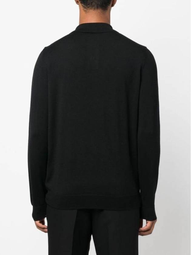 Jacob Logo Polo Knit Top Black - A.P.C. - BALAAN 6